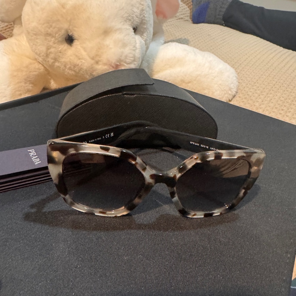 For your Prada SPR 24X sunglasses (tortoiseshell acetate, with case and cloth